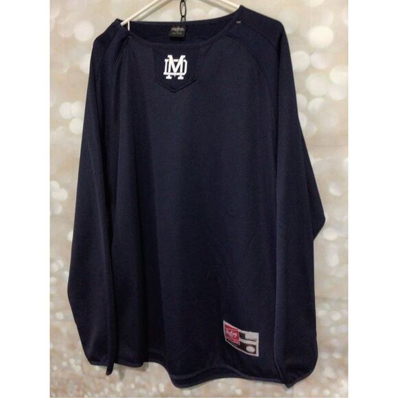 NEW Rawlings Jersey Navy Blue Size Large Unisex - Picture 10 of 13